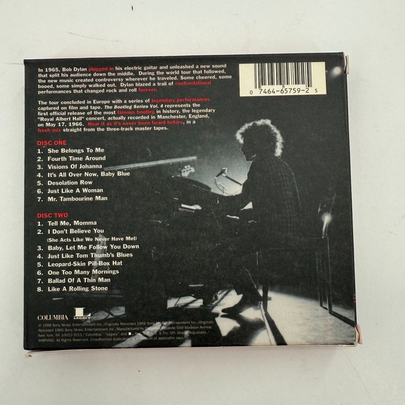 Bob Dylan Live 1966 The Bootleg Series Vol. 4 Royal Albert Hall 2 Disc & Booklet - Picture 2 of 6
